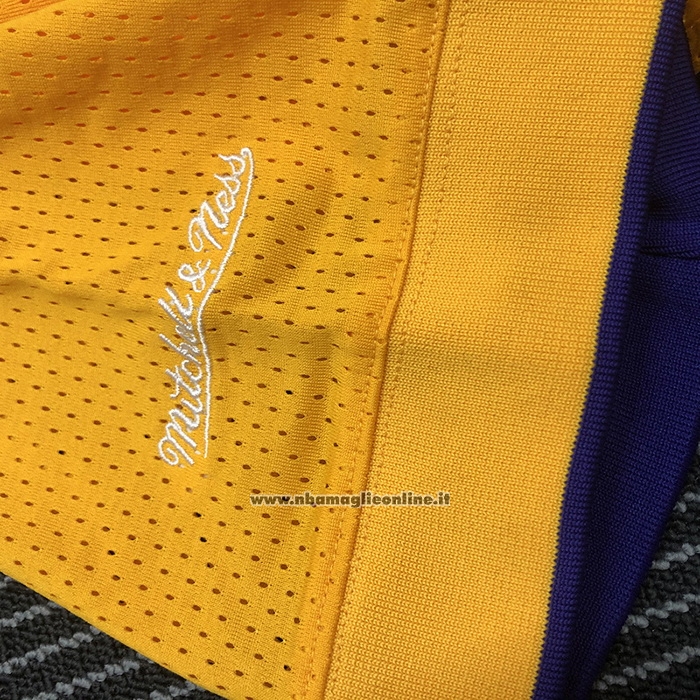 Maglia Manica Corta Los Angeles Lakers Shaquille O'neal #34 Giallo